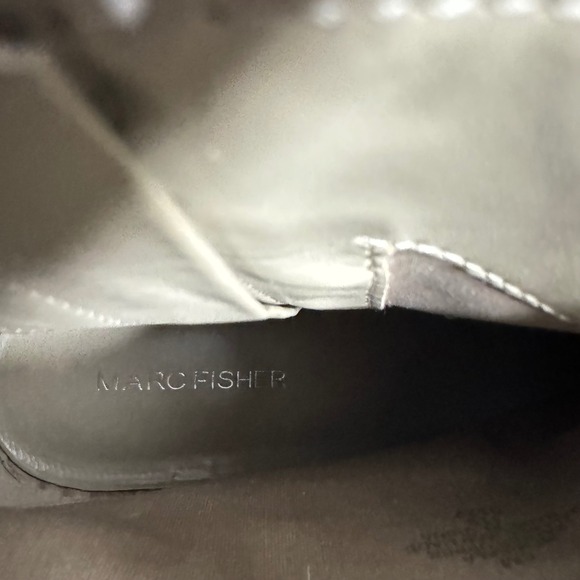 Marc Fisher Suede Ankle Boots Beige Pointed Toe Western Style Women's Size 8 - Picture 7 of 11